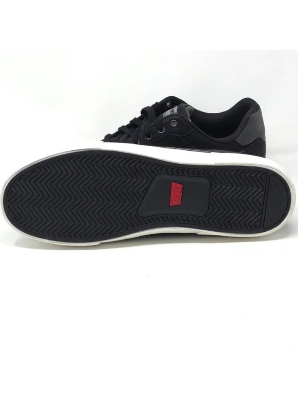 Levi’s Drive Lo Black Synthetic Leather Lace-Up Sneakers Size 11M - Picture 7 of 11